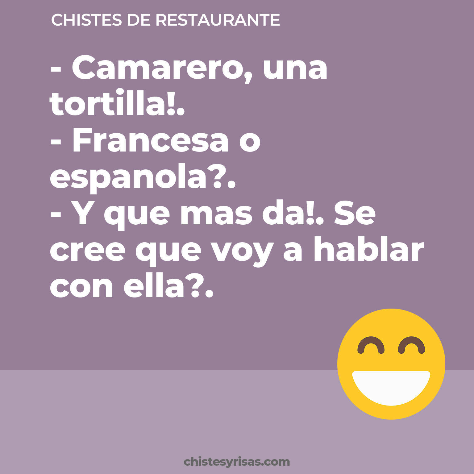 chistes de Restaurante buenos