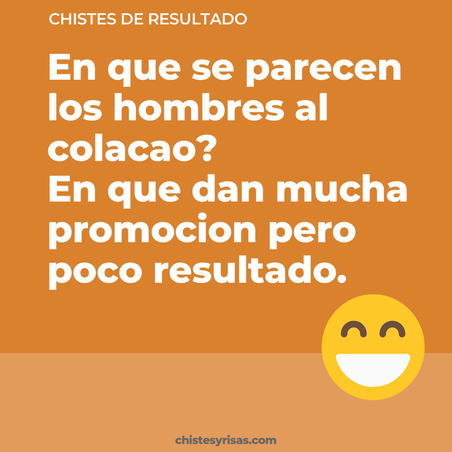 chistes de Resultado cortos