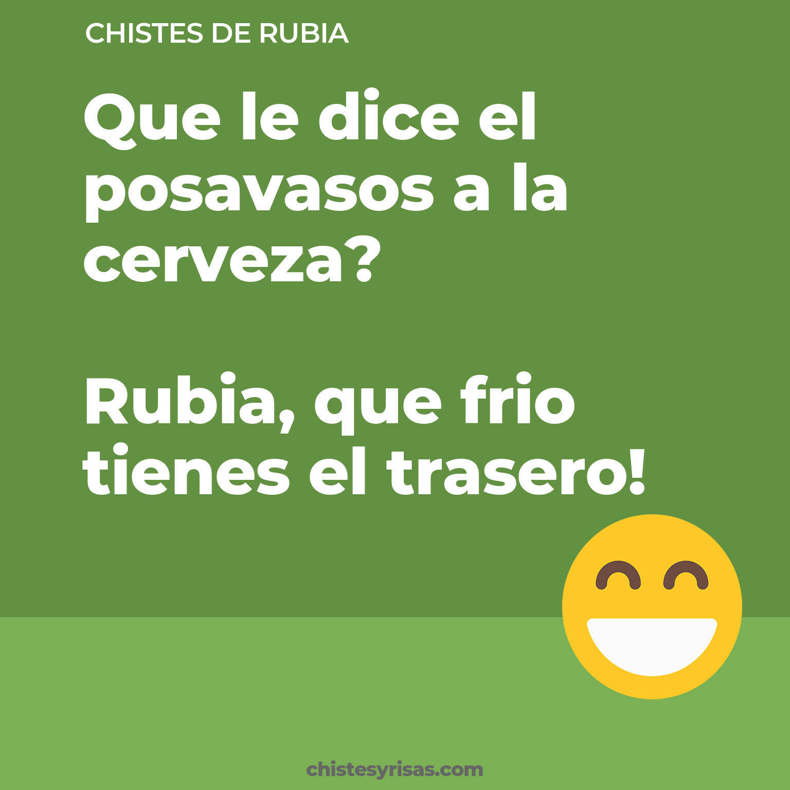 chistes de Rubia cortos