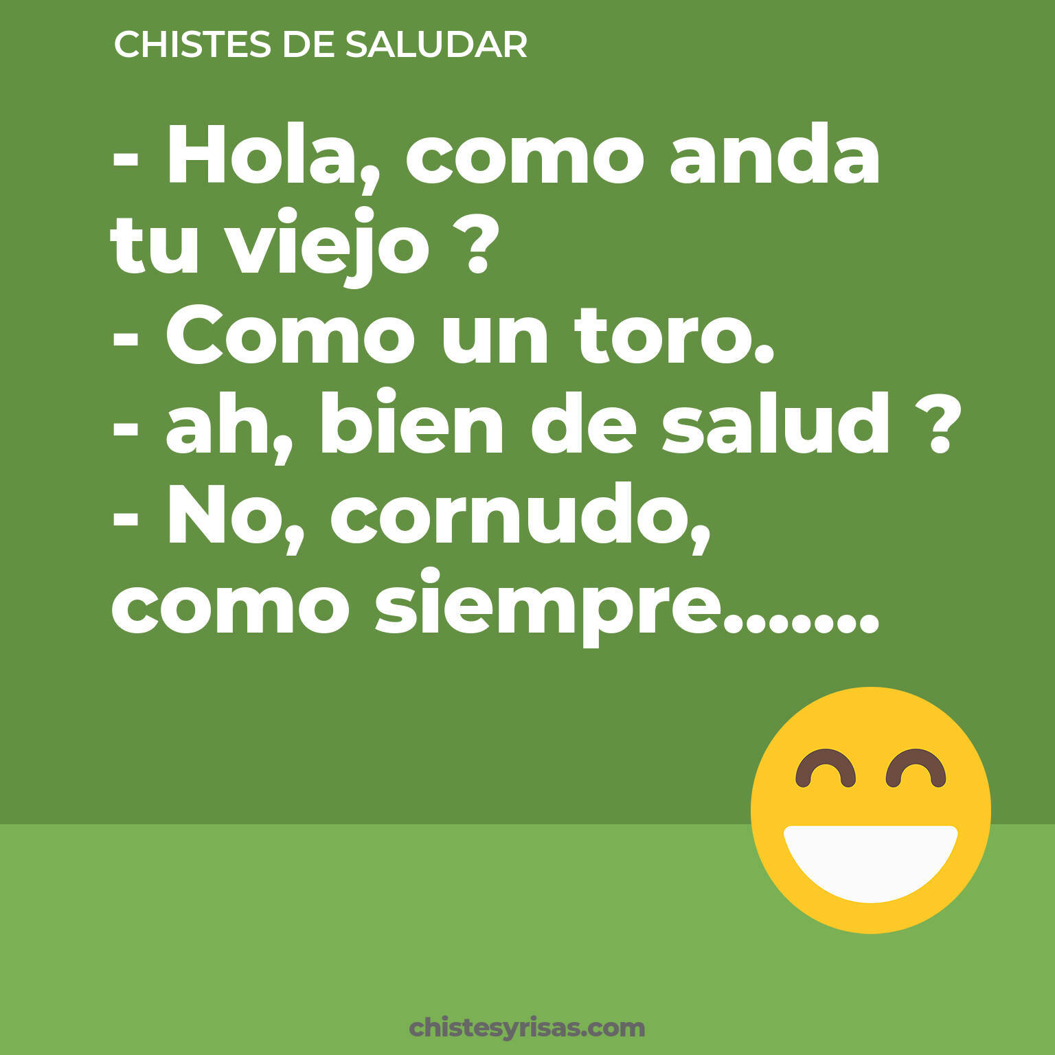 chistes de Saludar buenos