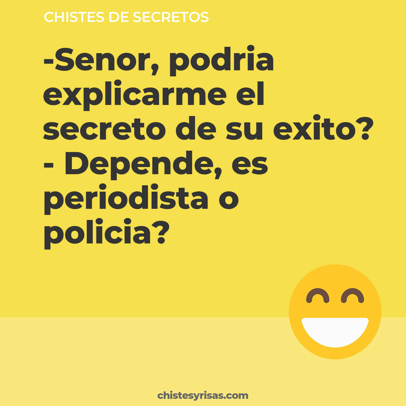 chistes de Secretos buenos foto para reir