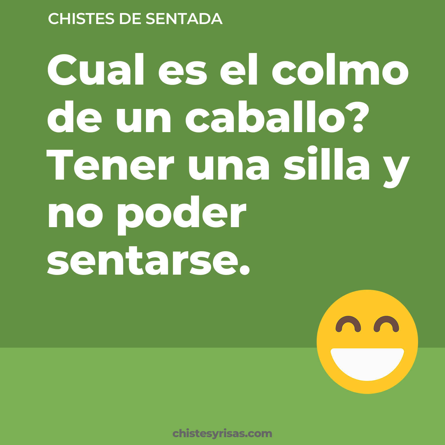 chistes de Sentada más graciosos