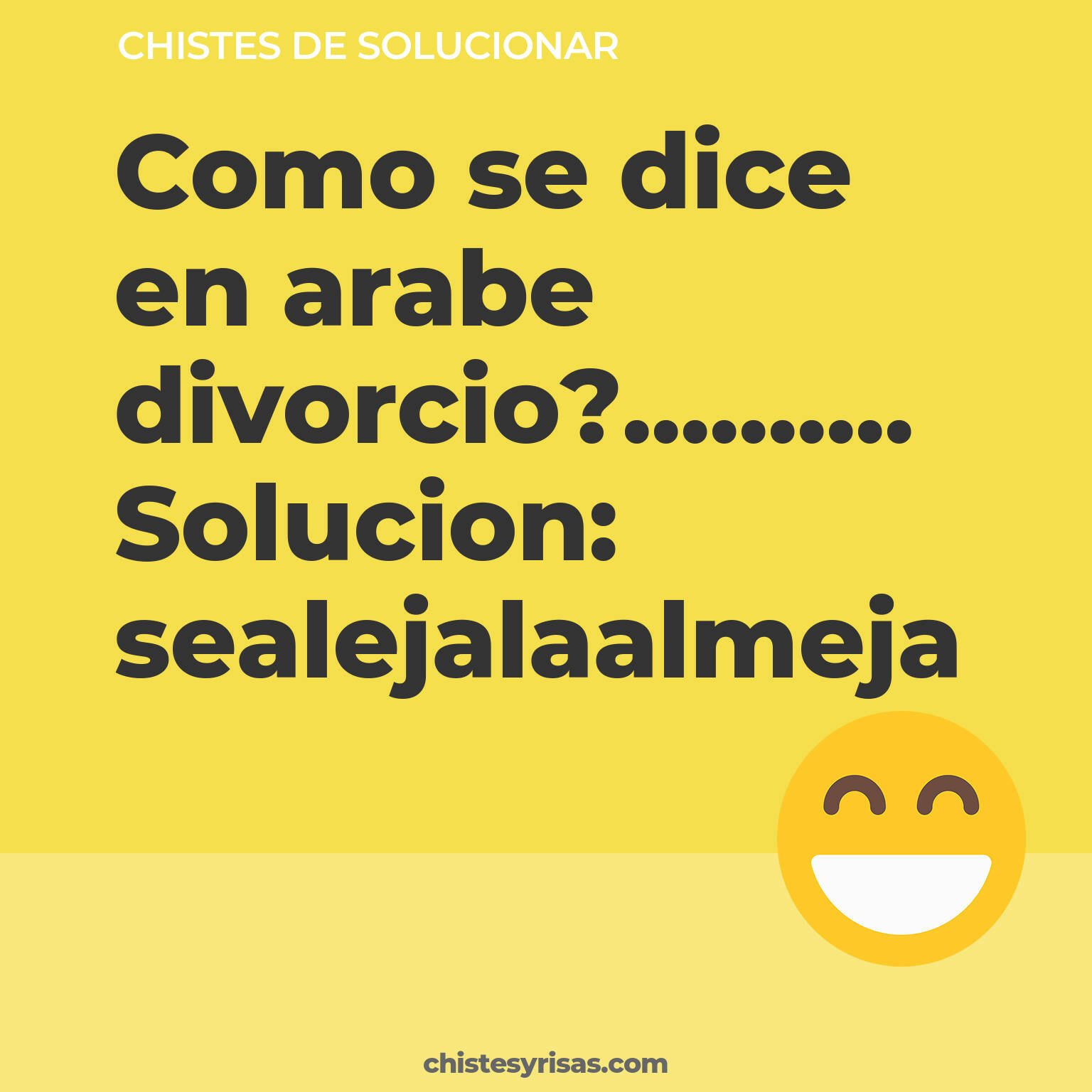 chistes de Solucionar cortos