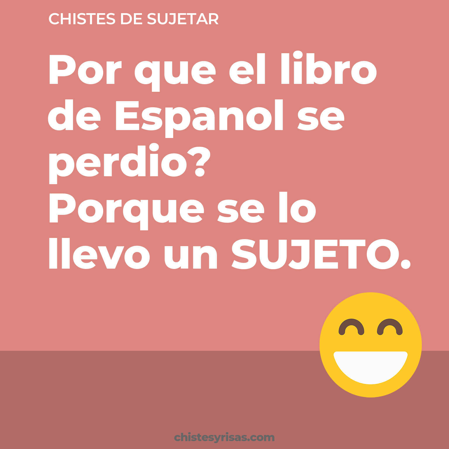 chistes de Sujetar más graciosos