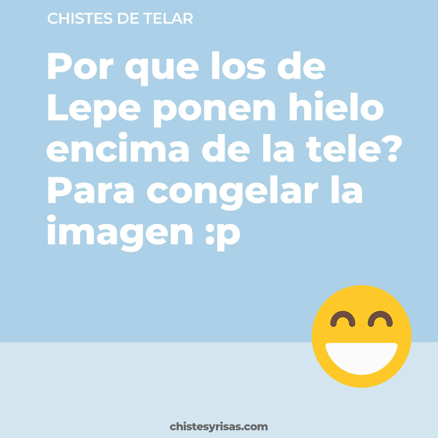 chistes de Telar cortos