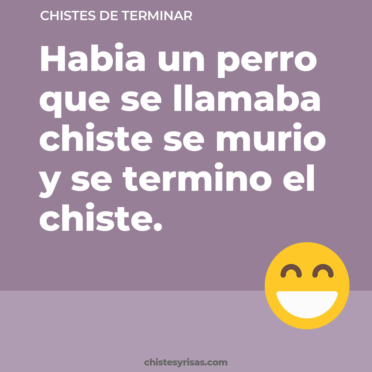 chistes de Terminar buenos