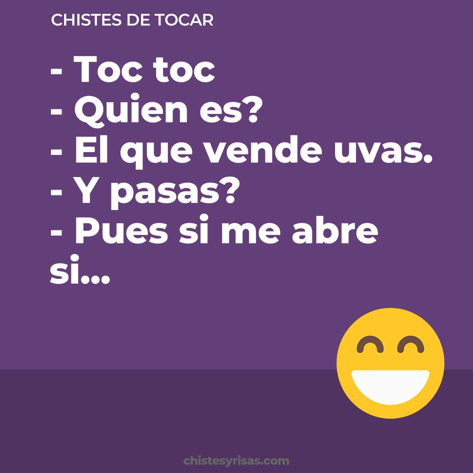 chistes de Tocar más graciosos