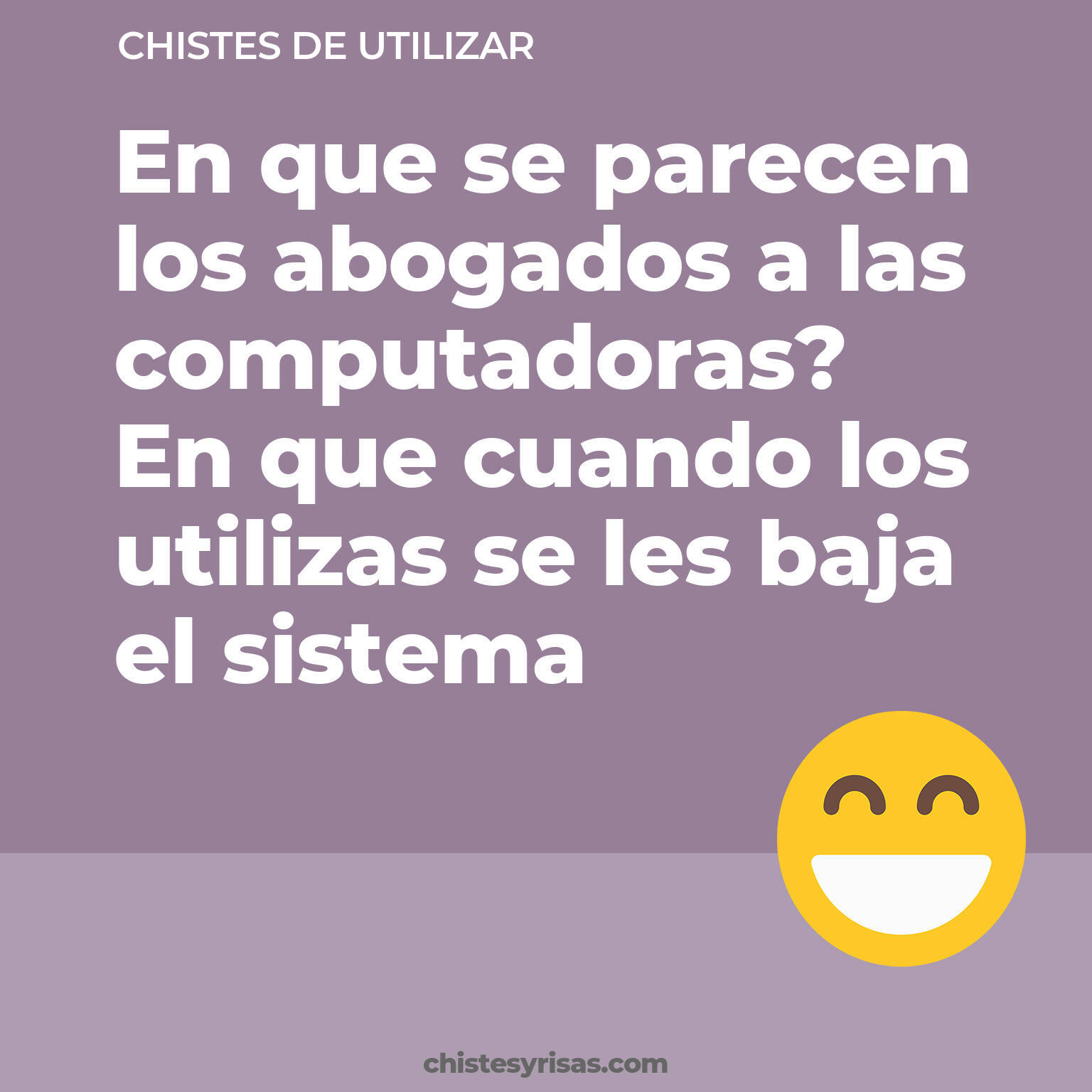 chistes de Utilizar cortos