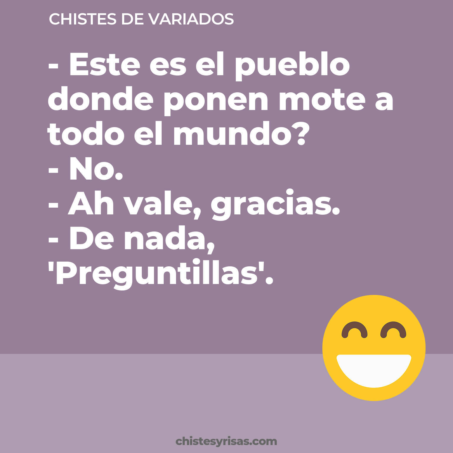 chistes de Variados cortos