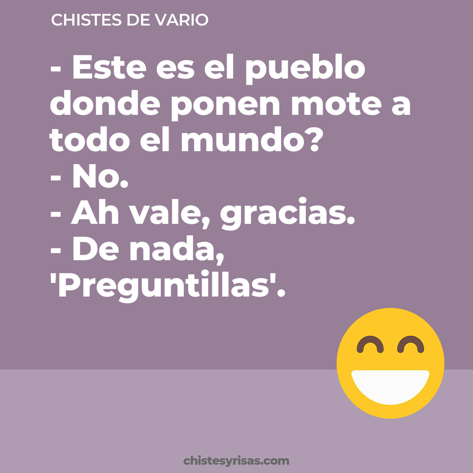 chistes de Vario cortos