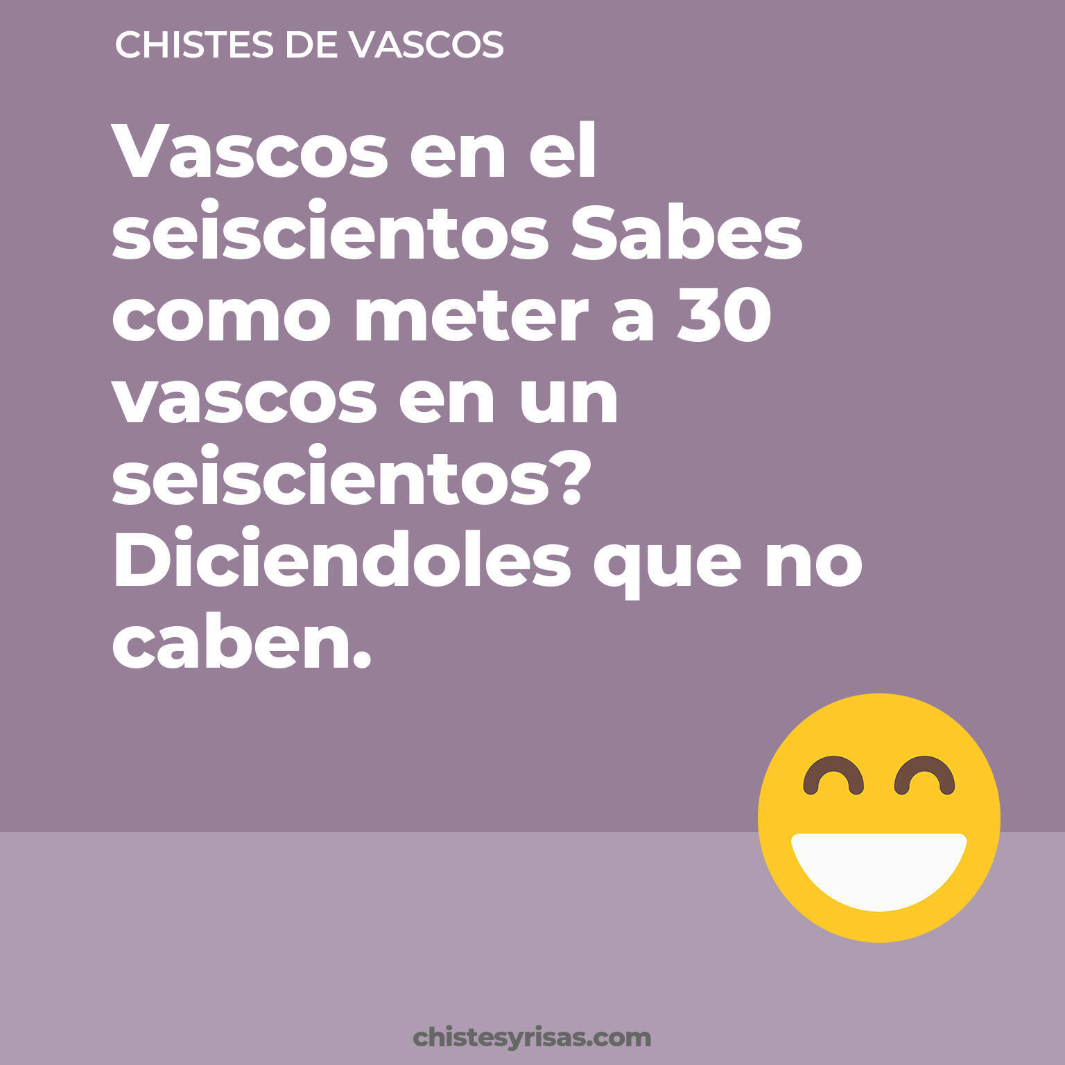 chistes de Vascos cortos