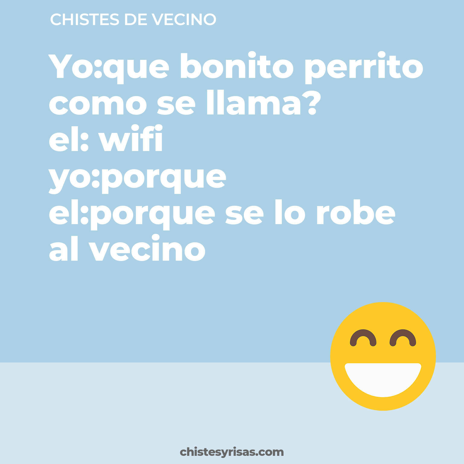 chistes de Vecino cortos