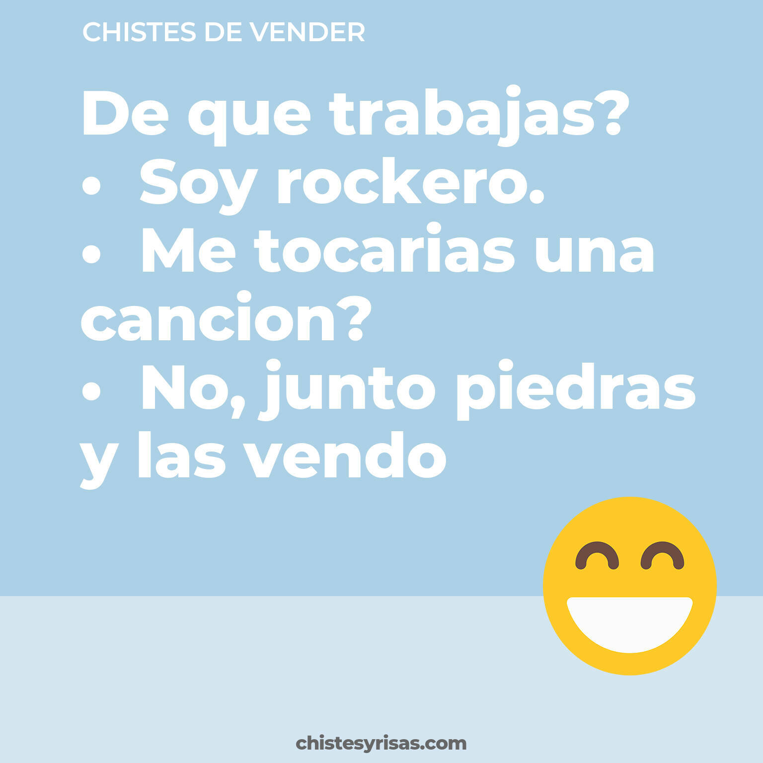 chistes de Vender cortos