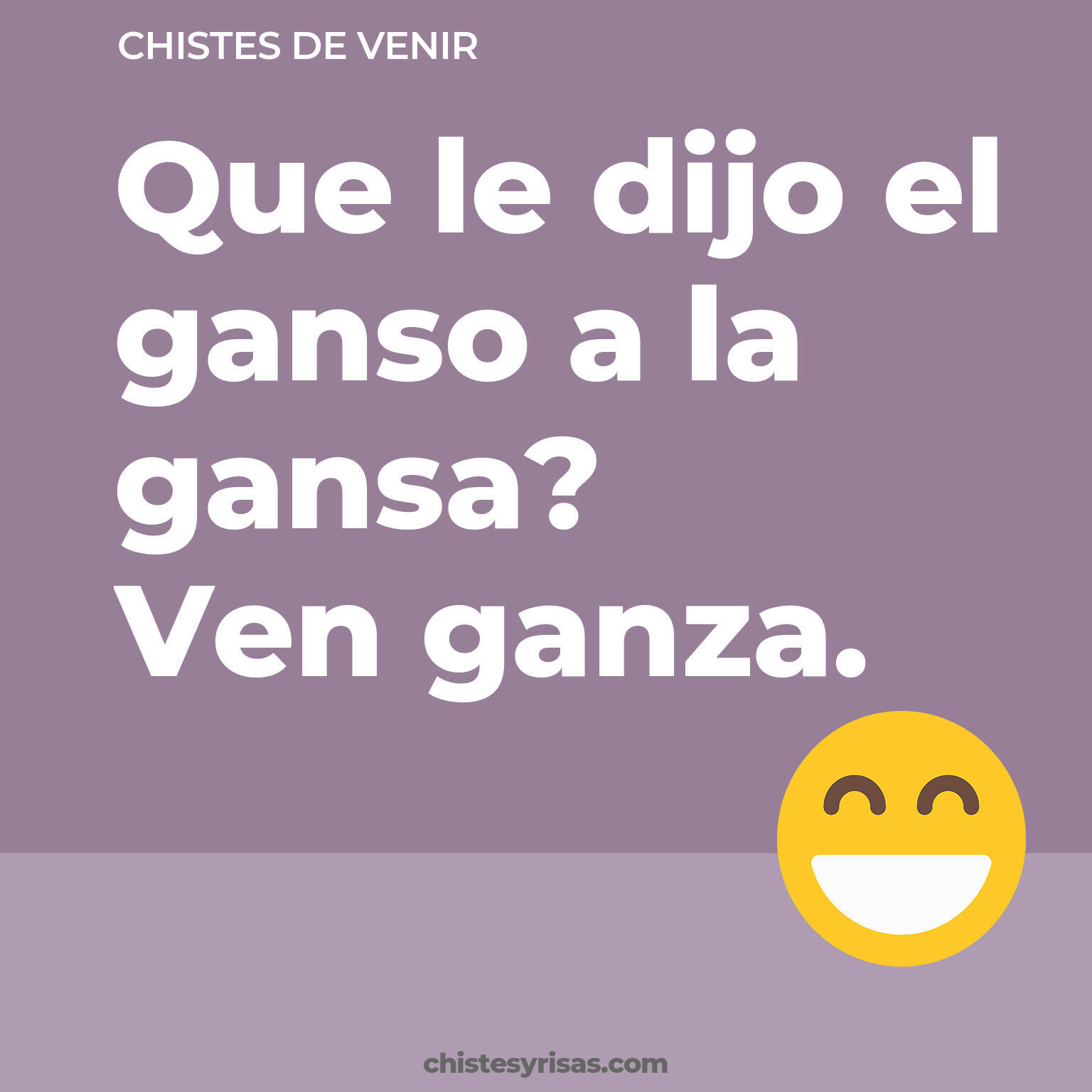 chistes de Venir más graciosos