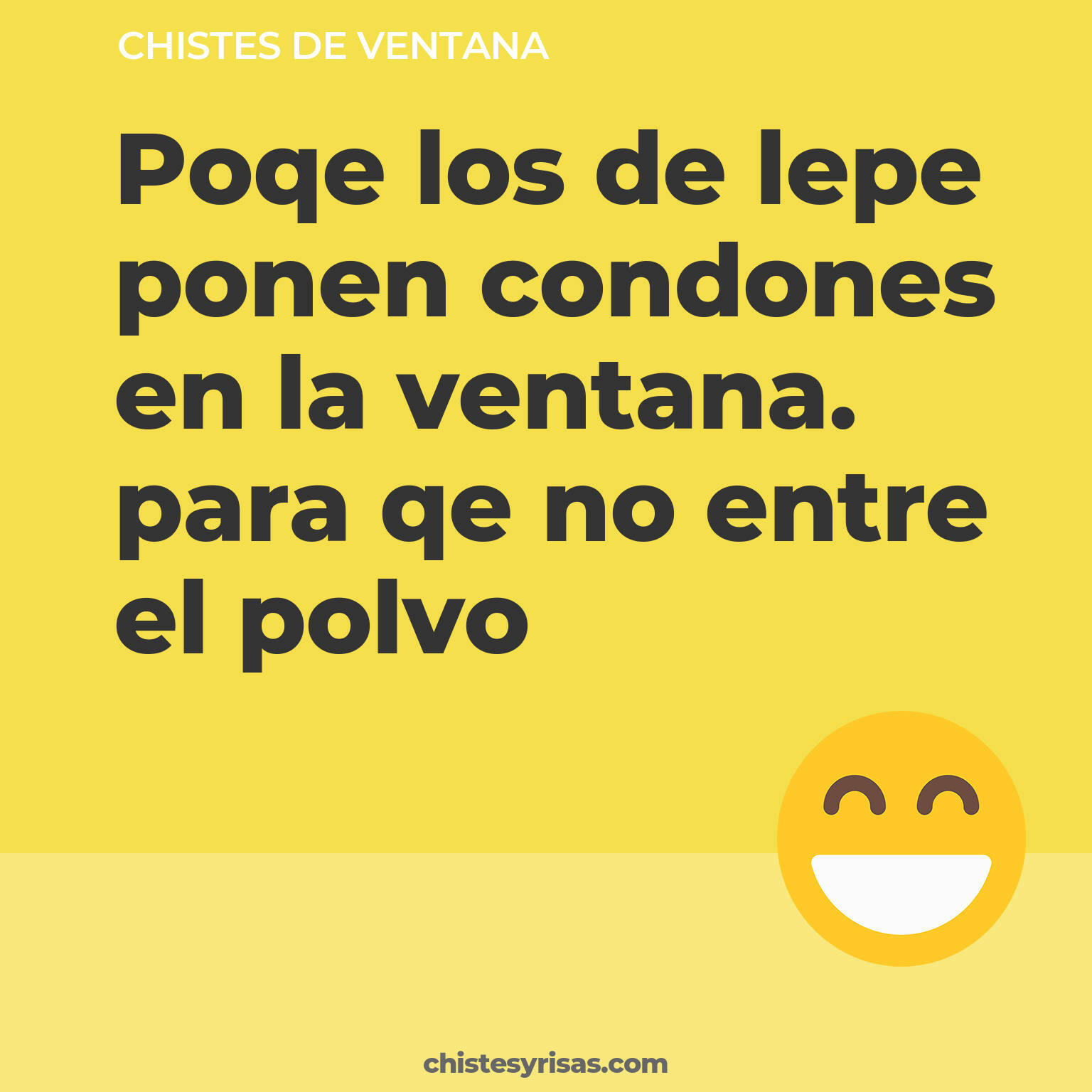 chistes de Ventana cortos