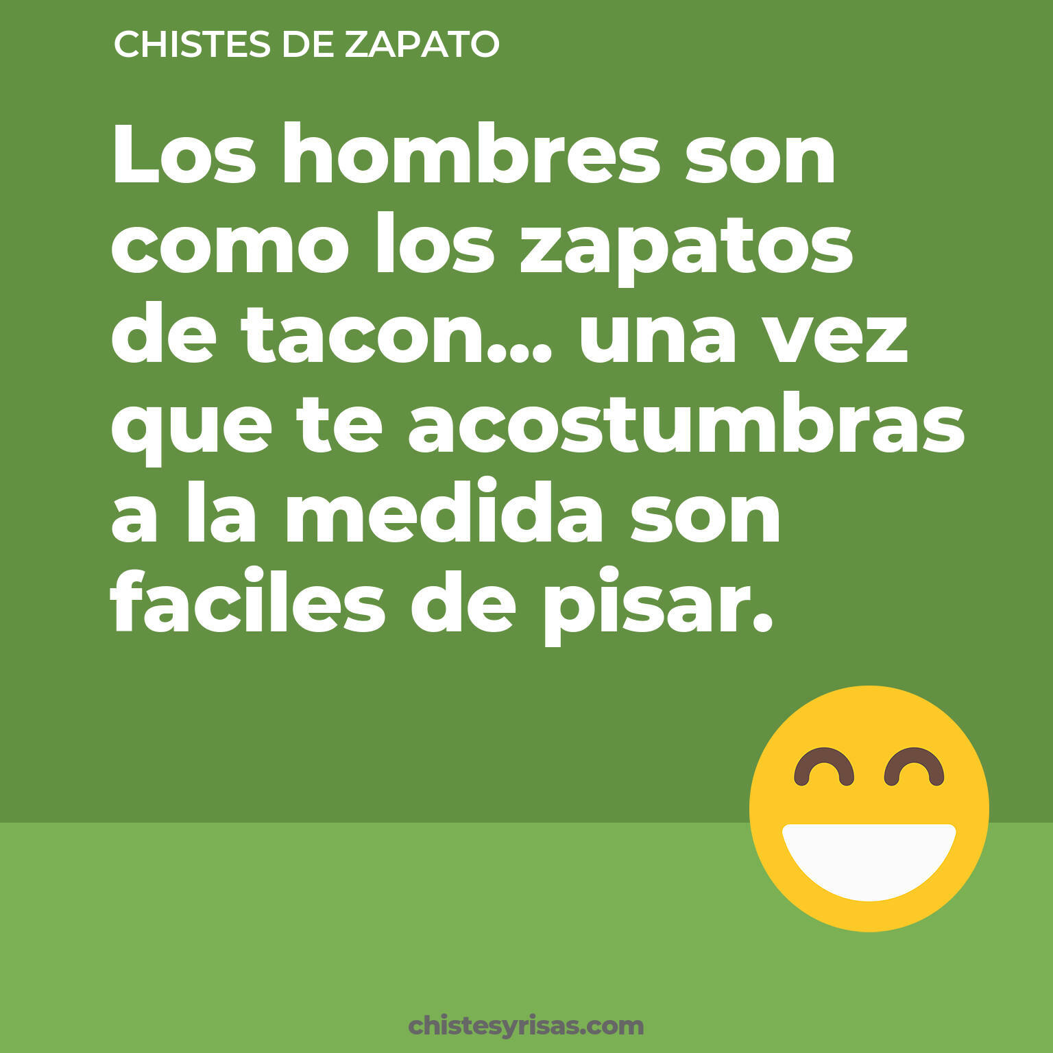 chistes de Zapato cortos