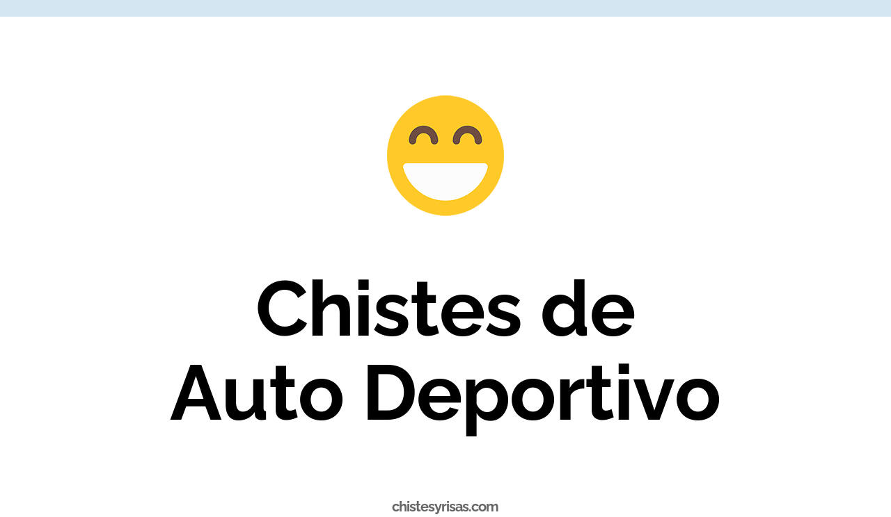 chistes de auto deportivo