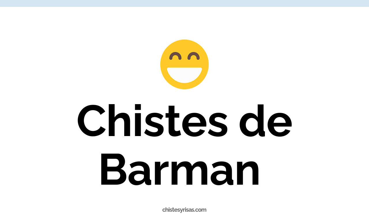 chistes de barman