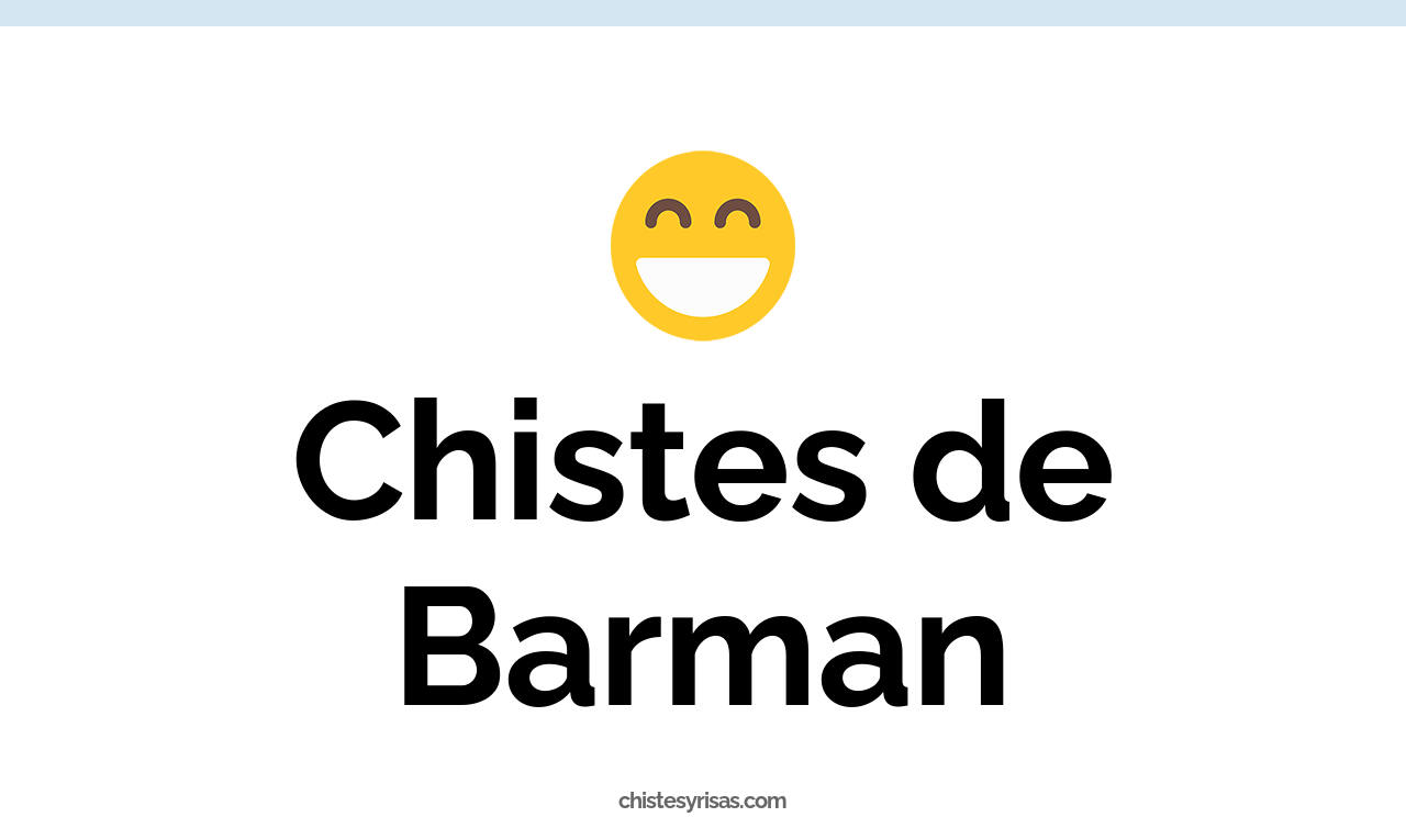 chistes de barman