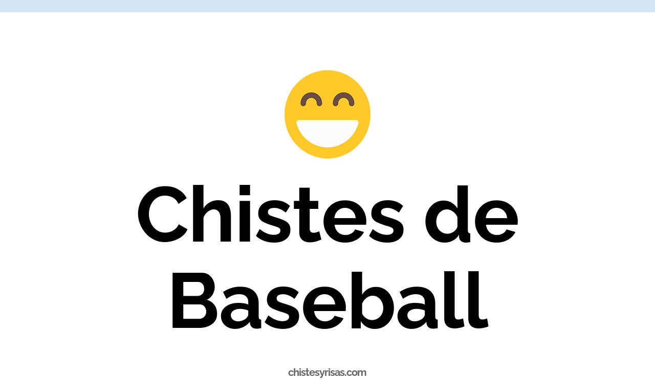 chistes de baseball