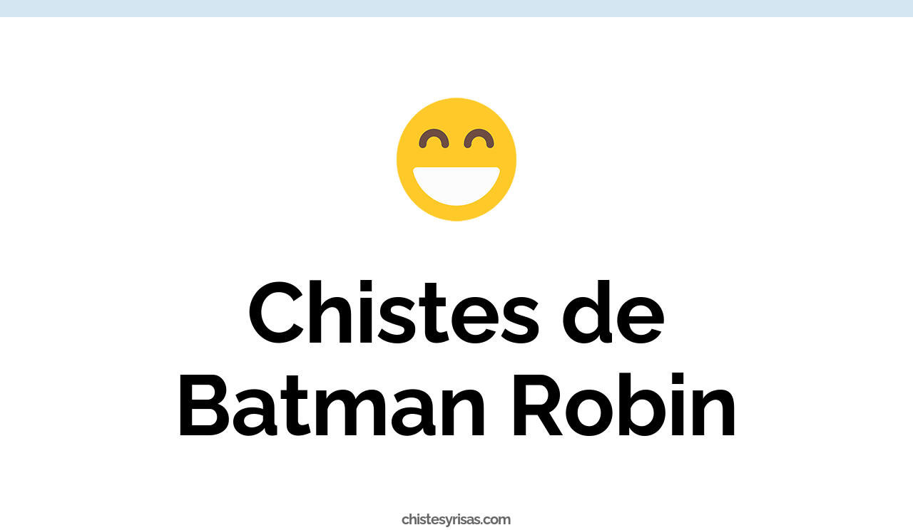 chistes de batman robin