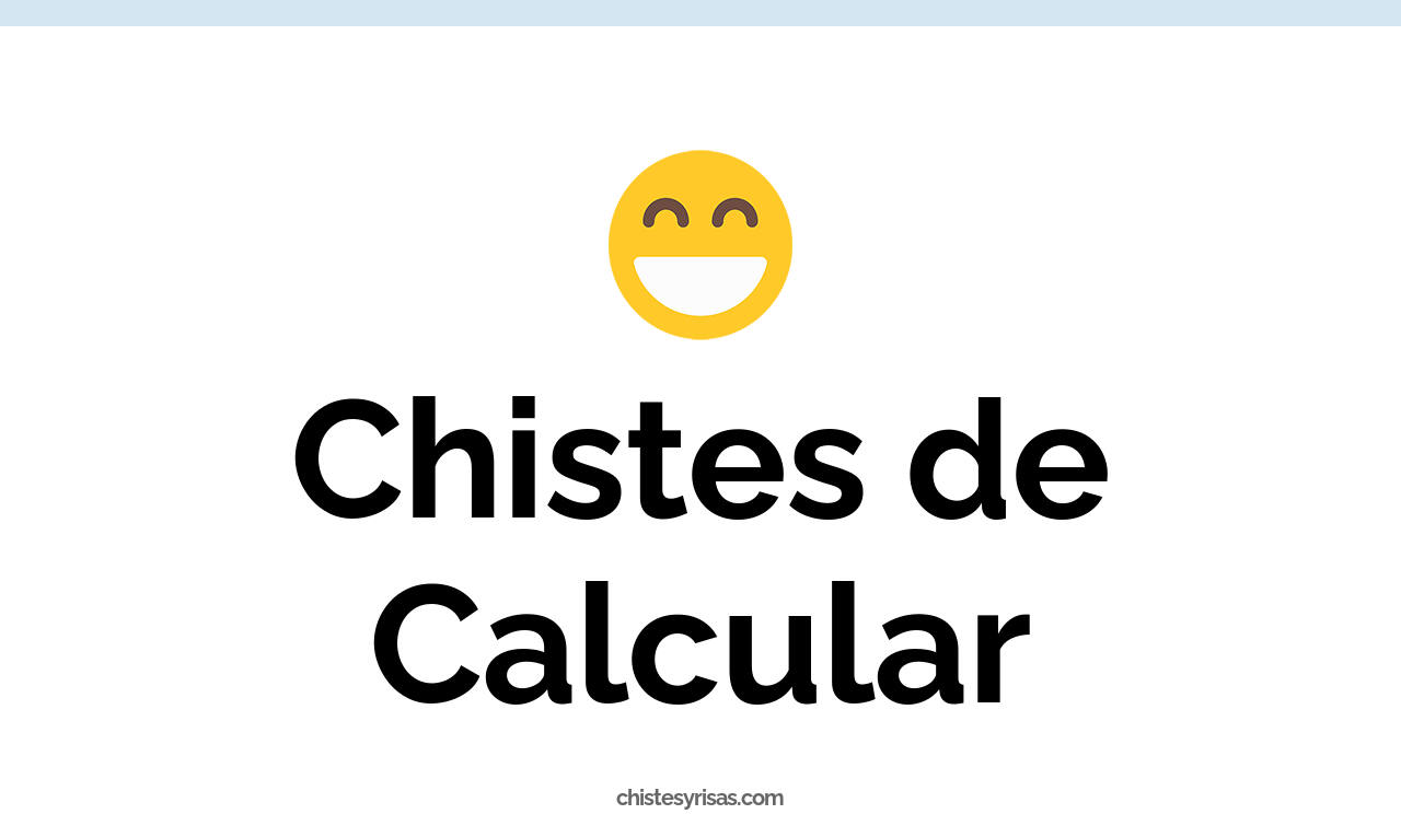 chistes de calcular