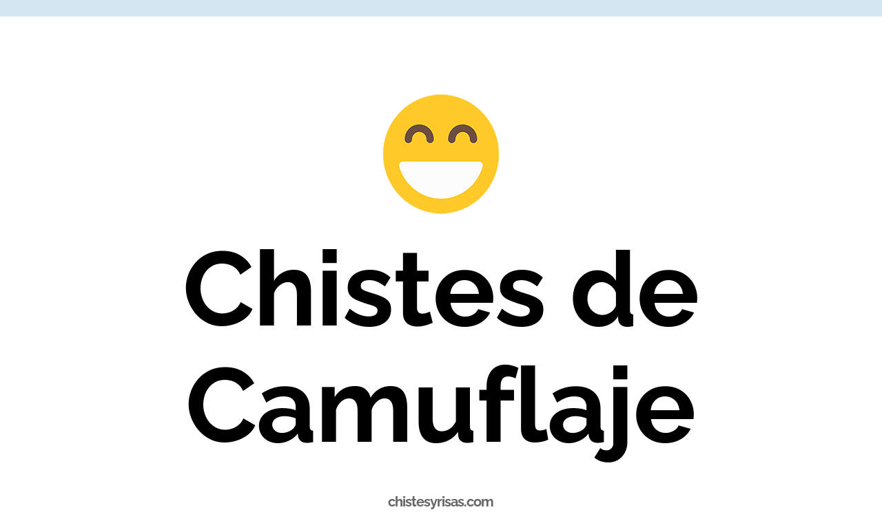 chistes de camuflaje