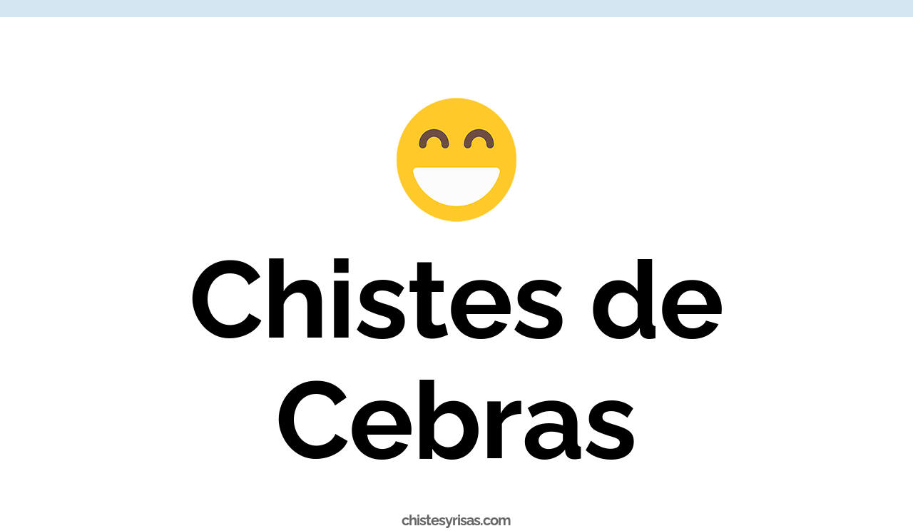 chistes de cebras