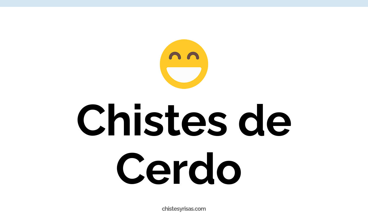 chistes de cerdo