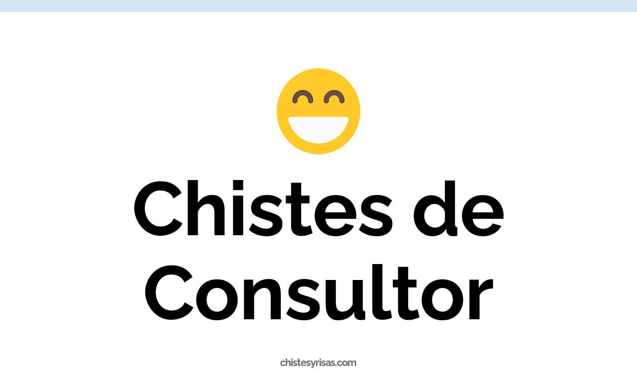 chistes de consultor