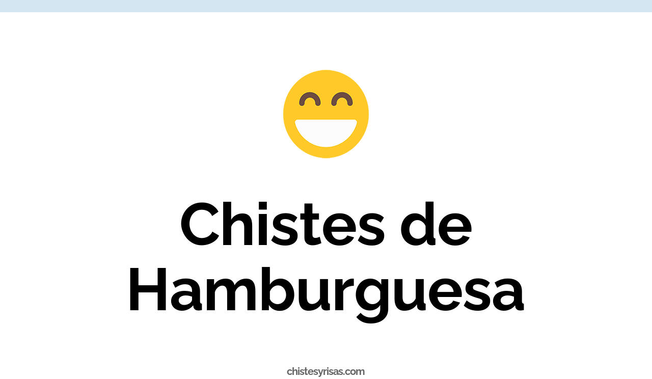 chistes de hamburguesa