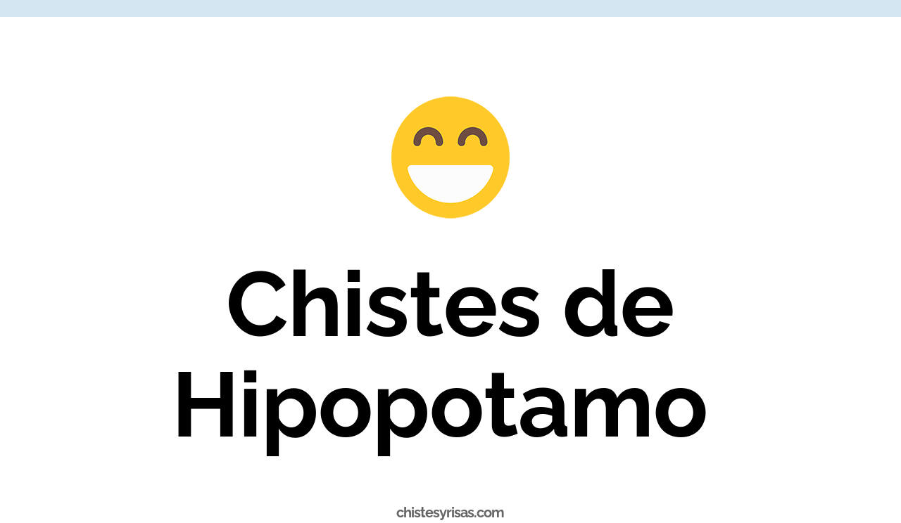 chistes de hipopotamo
