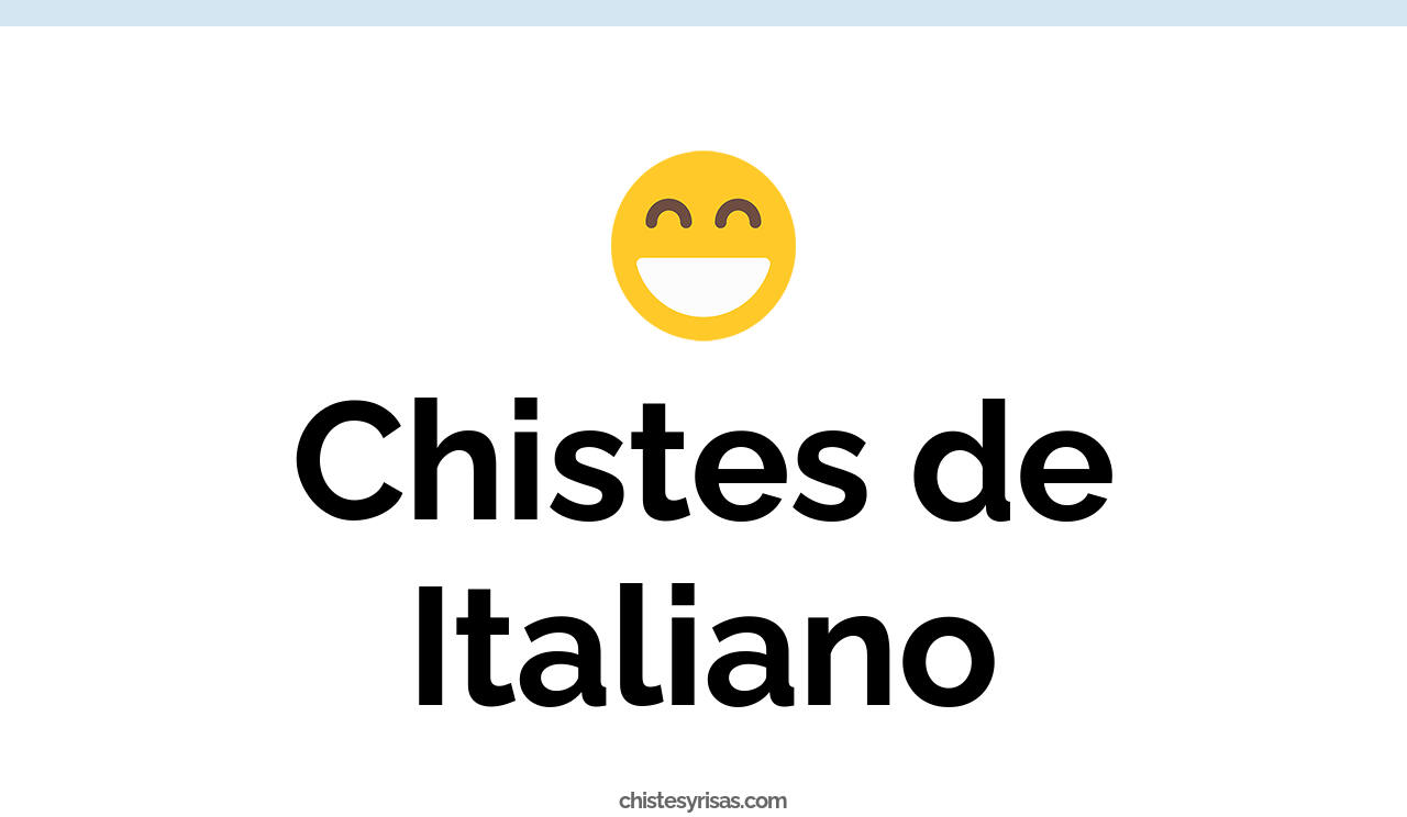 chistes de italiano