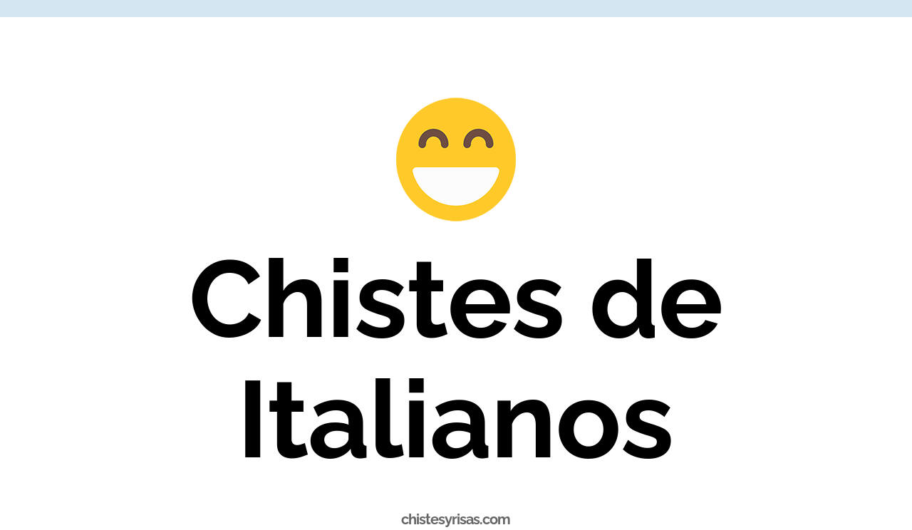 chistes de italianos