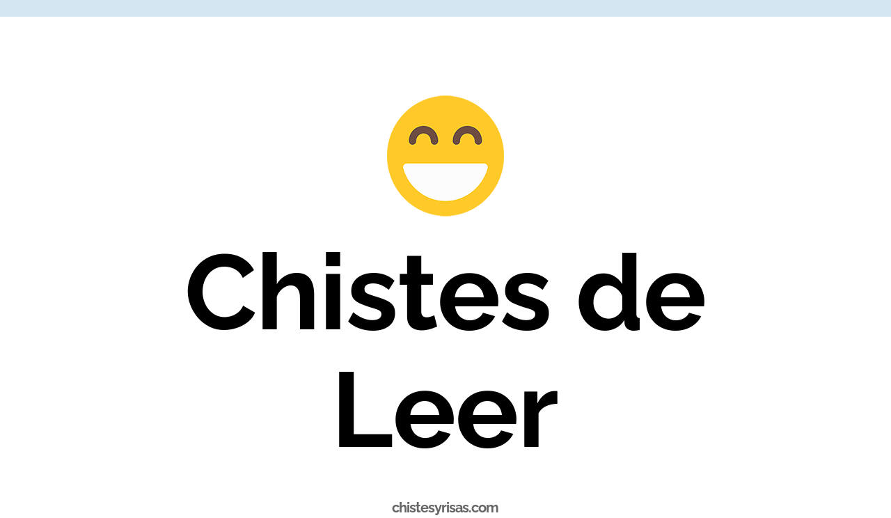 chistes de leer