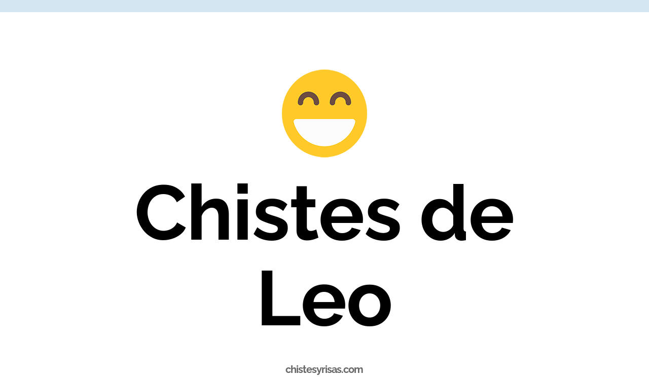 chistes de leo