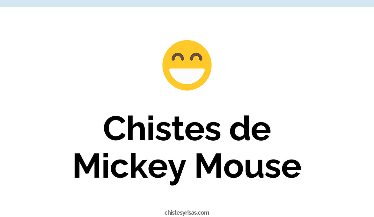 chistes de mickey mouse