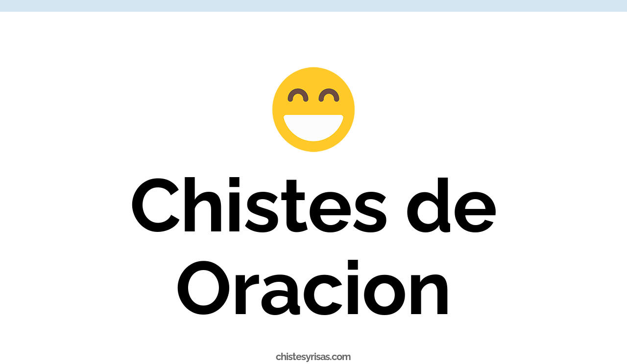 chistes de oración