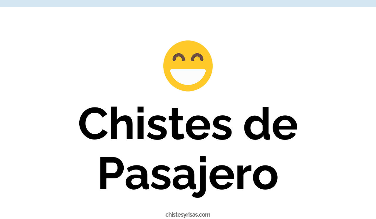 chistes de pasajero
