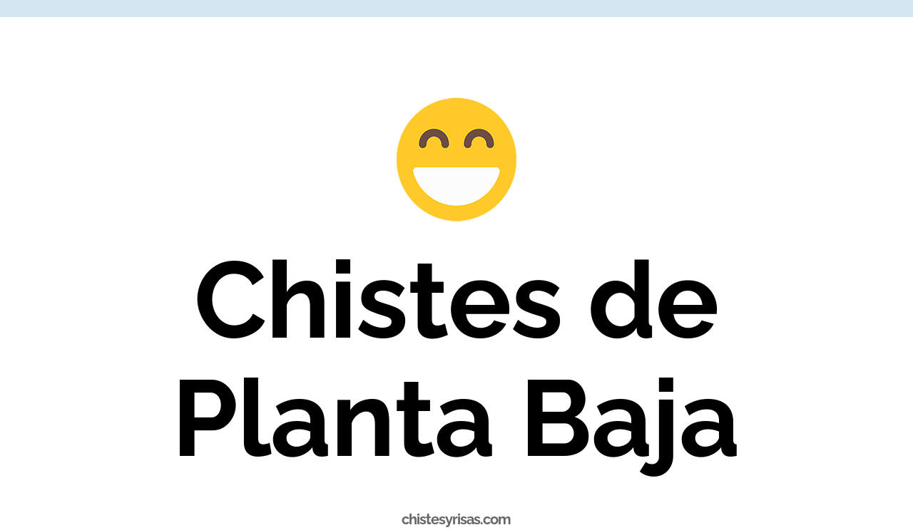chistes de planta baja