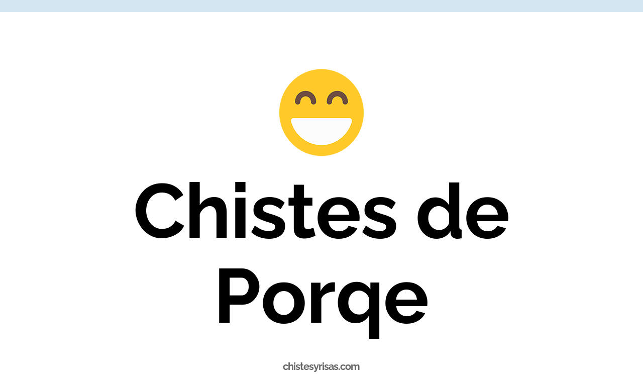 chistes de porqe
