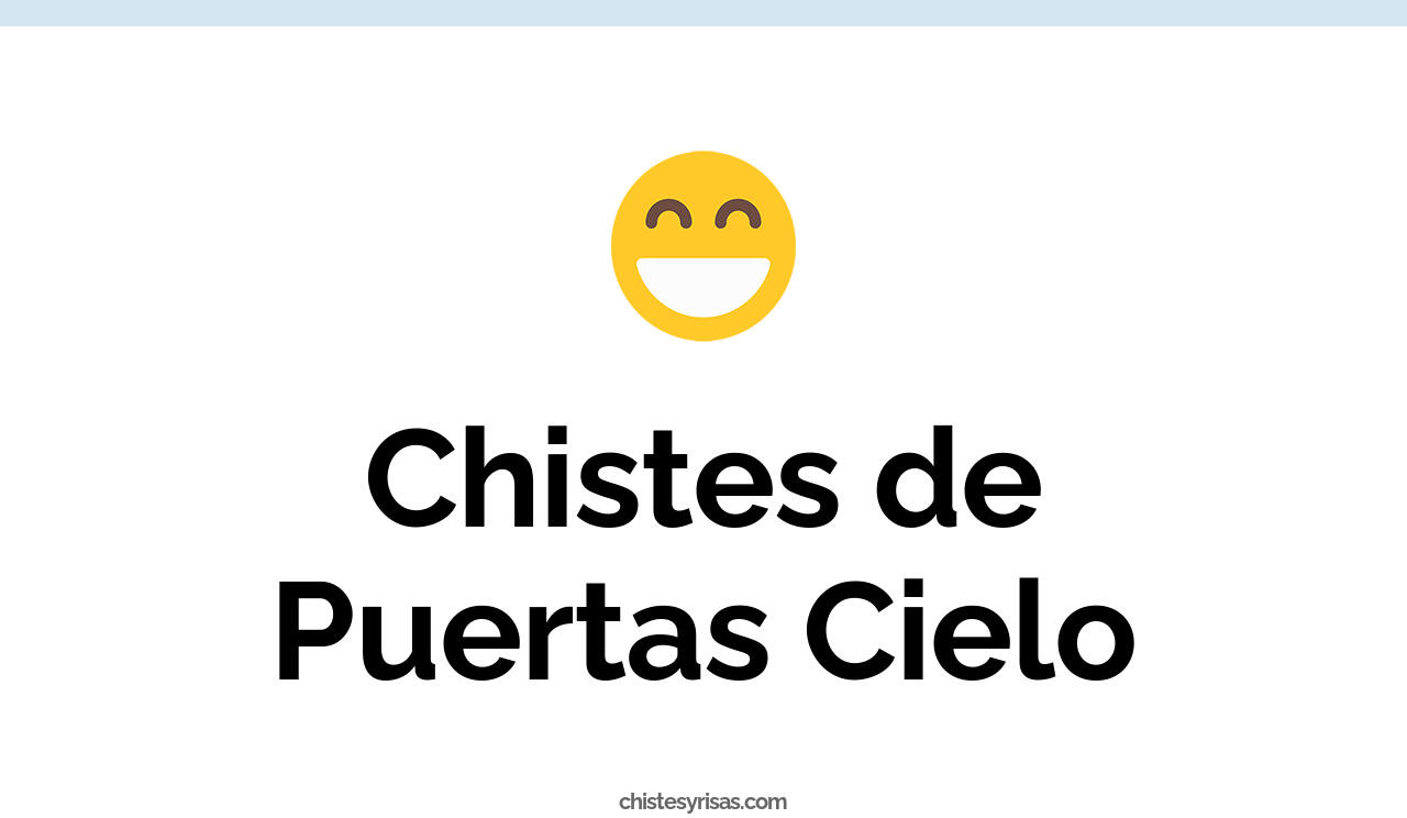 chistes de puertas cielo