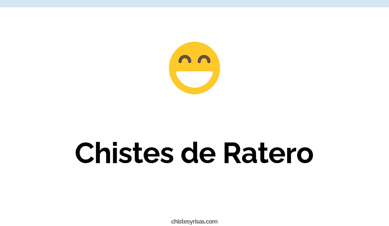 chistes de ratero